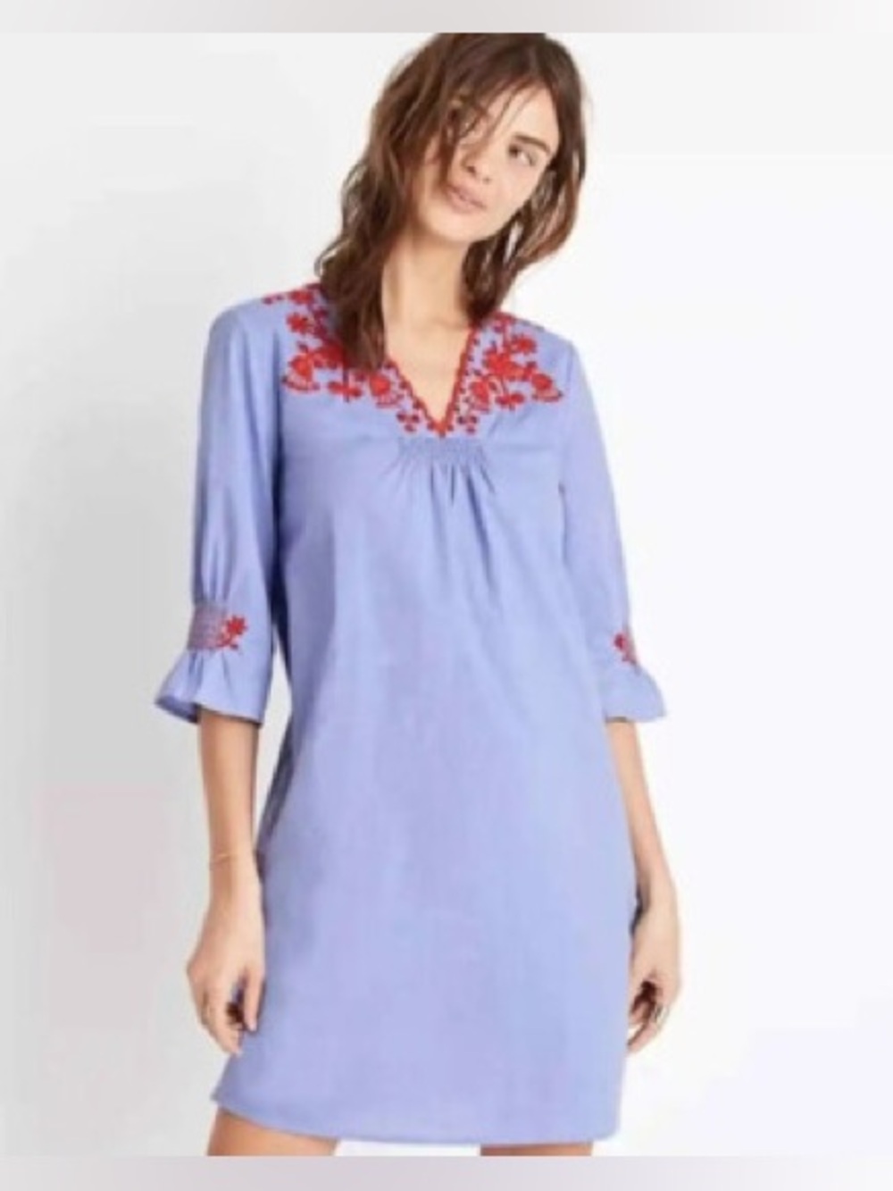 Madewell Embroidered Breeze Dress